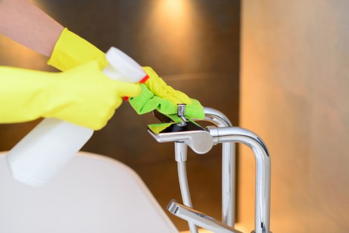 Carpet cleaning team in TW9 demonstrating ethical workplace practices