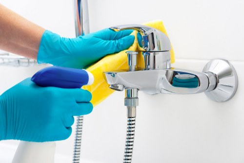 Bathroom deep cleaning in TW9 with attention to fixtures and tiles