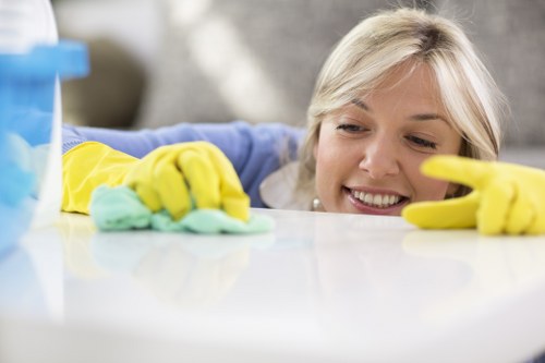 Deep carpet cleaning process for a TW9 staircase