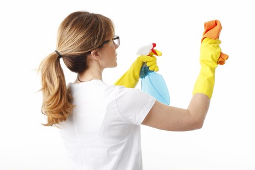 Local technician providing stain removal for TW9 customers